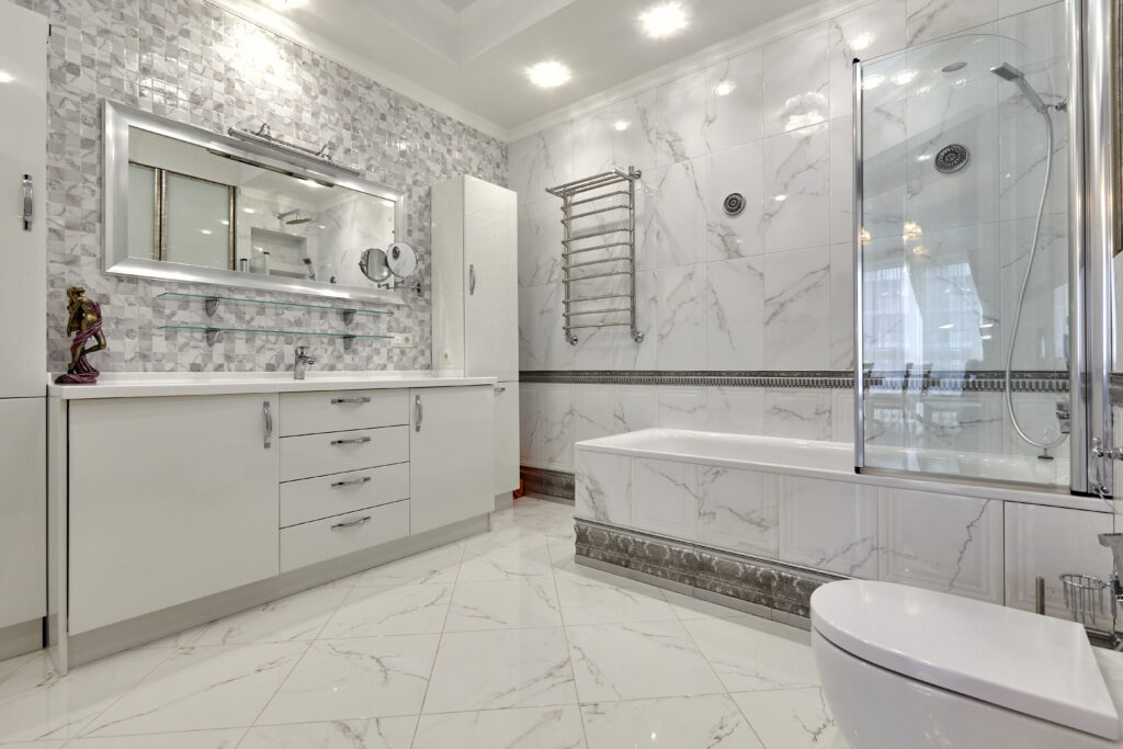 bathroom with a beautiful interior